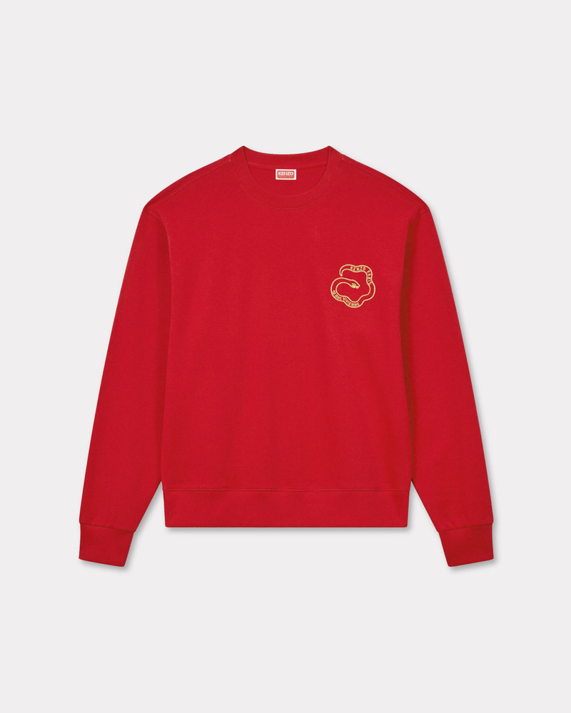 'Lunar New Year' embroidered sweatshirt in cotton 1