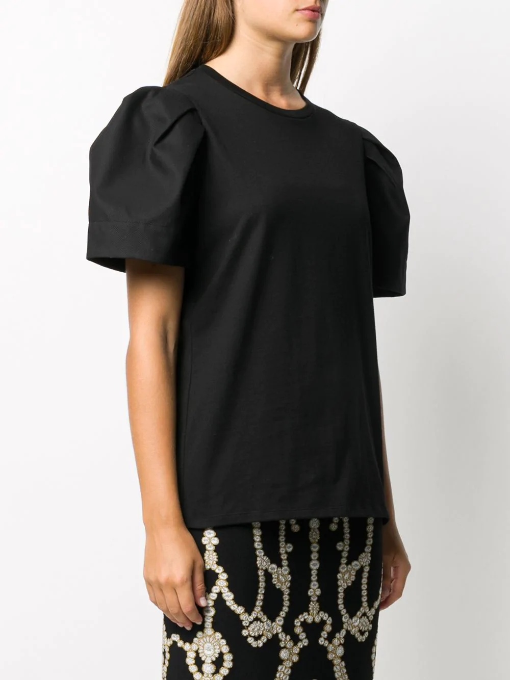 puff sleeve T-shirt - 3