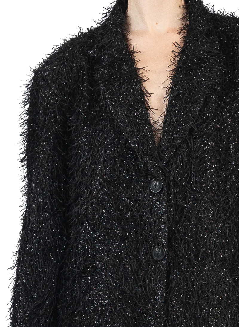 Elleme Fluffy Tailored Jacket Black outlook