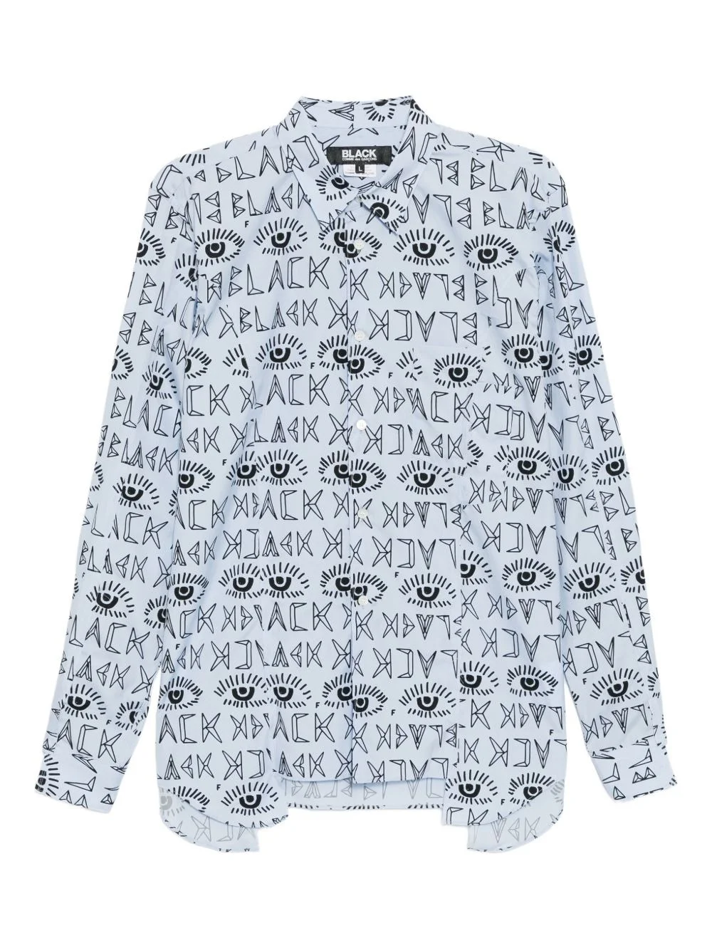 cut collar shirt - 1