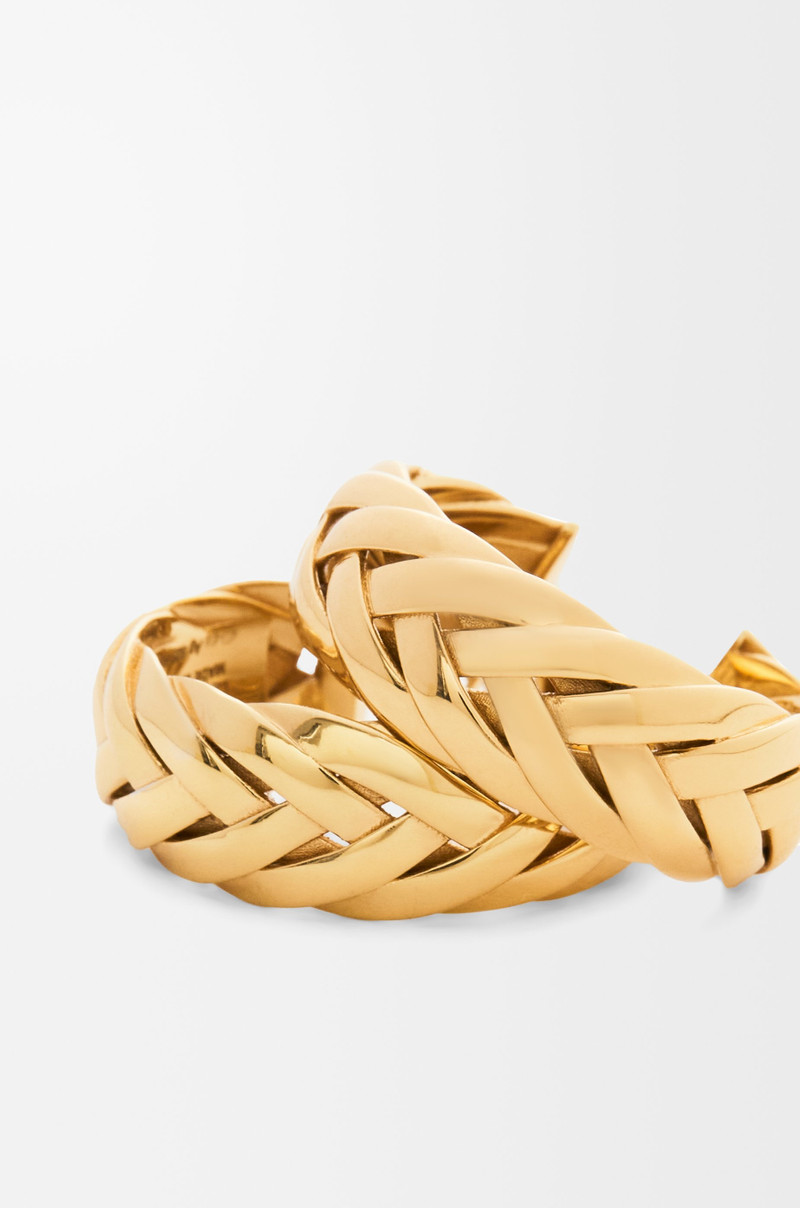 Loewe Braided hoop earrings in sterling silver outlook