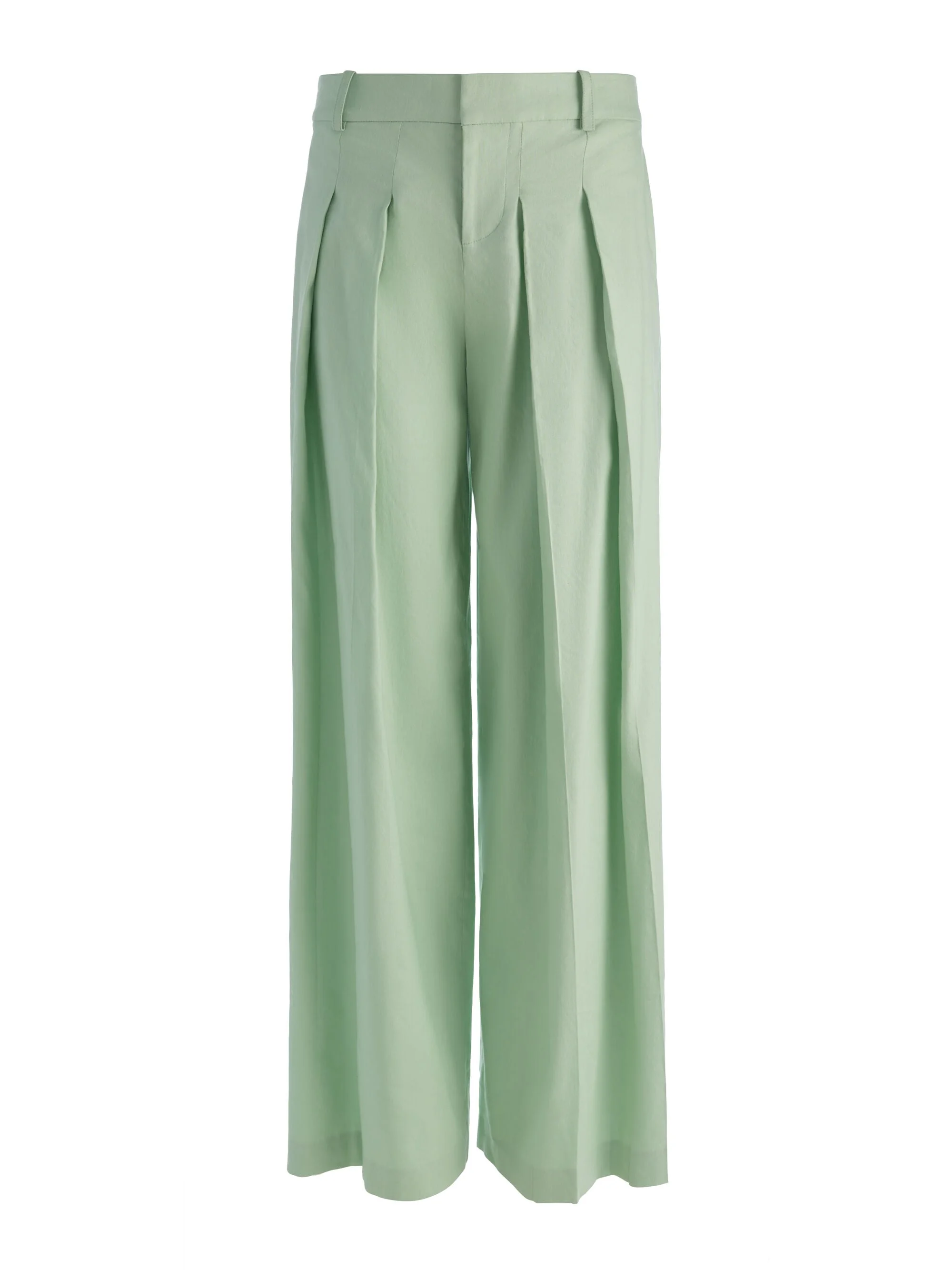 BLAIRE PLEATED LINEN PANT - 1
