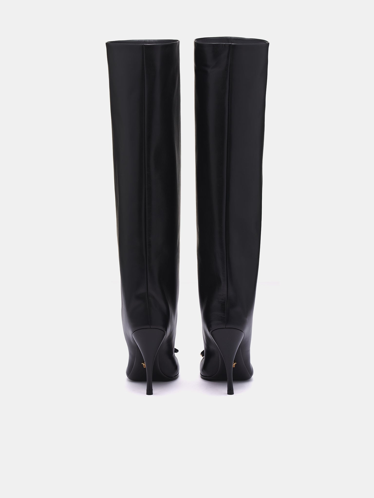 Opera Bow Knee-High Boots - 4