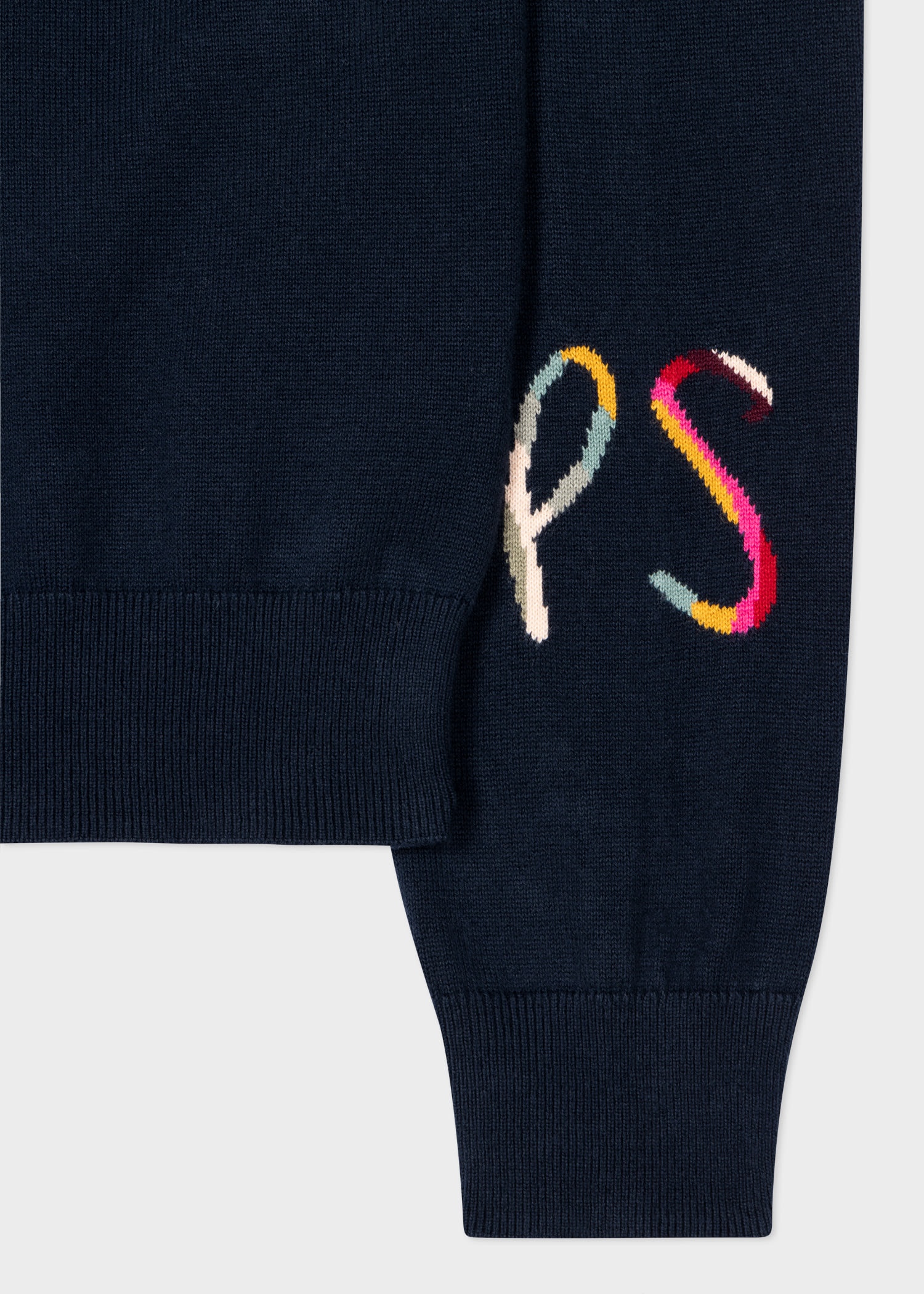 Navy Knitted Initials Sweater - 2