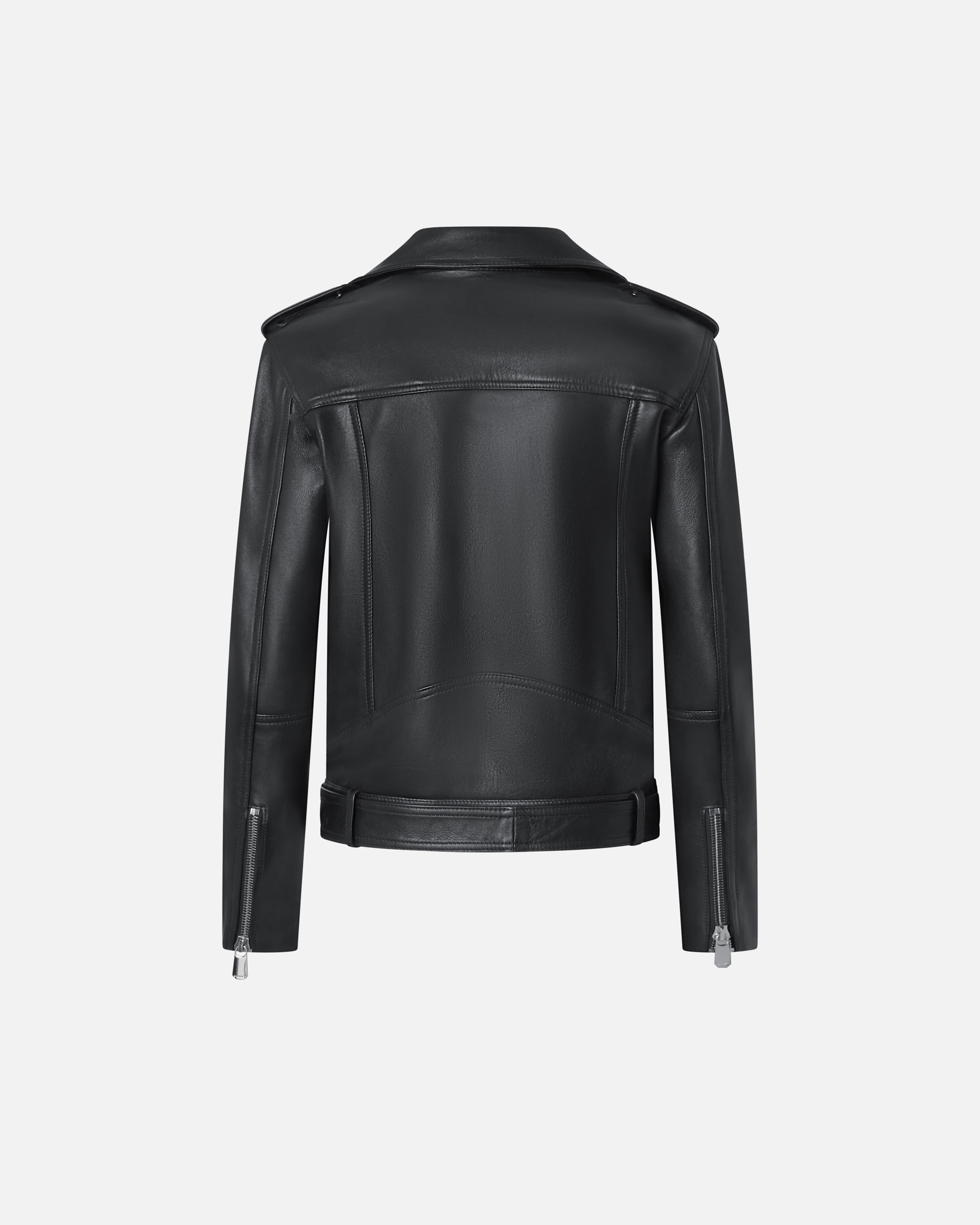 SOFT NAPPA LEATHER BIKER JACKET - 6