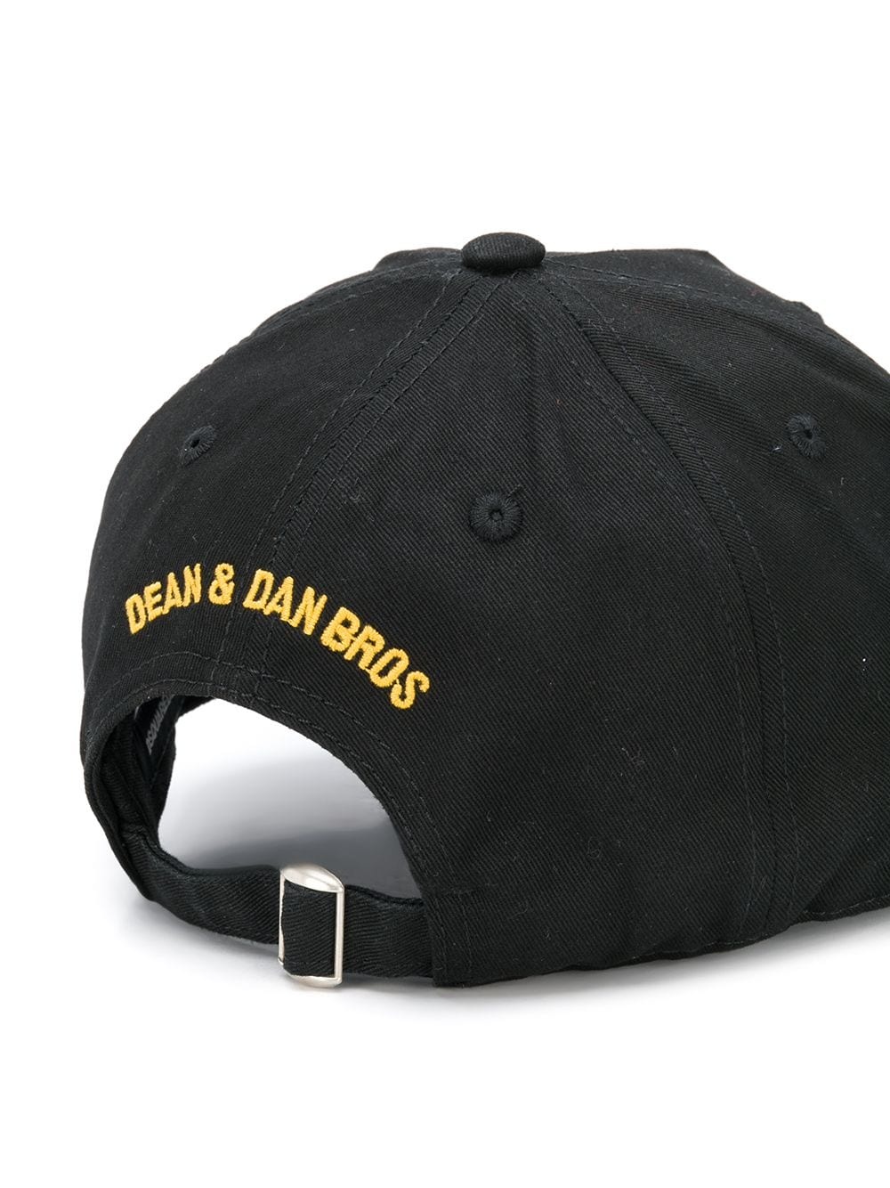 logo-embroidered distressed-effect baseball cap - 2