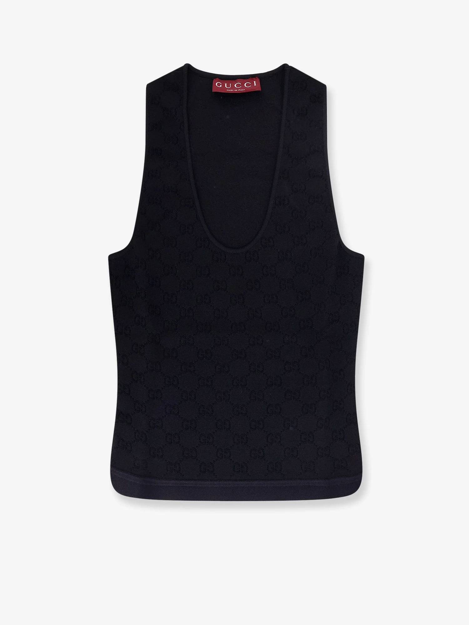 Viscose Blend Top With All-Over Gg Motif - 1