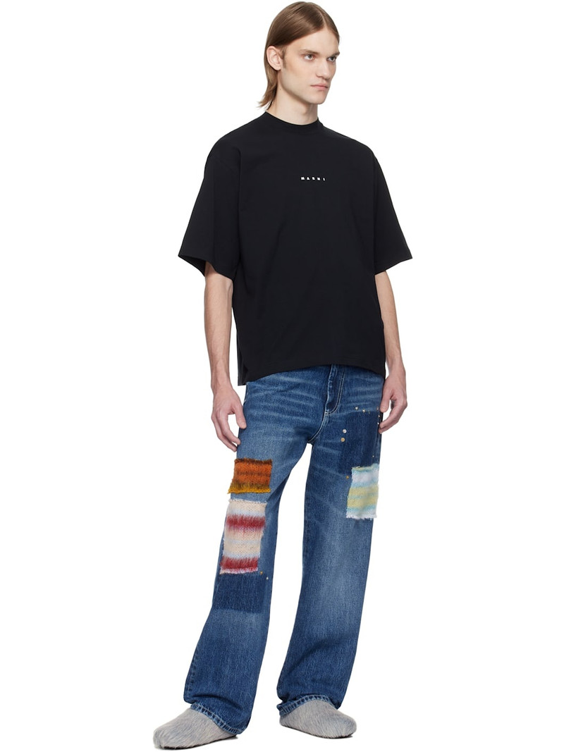 Marni Black Mini Logo 'Marni' T-shirt outlook