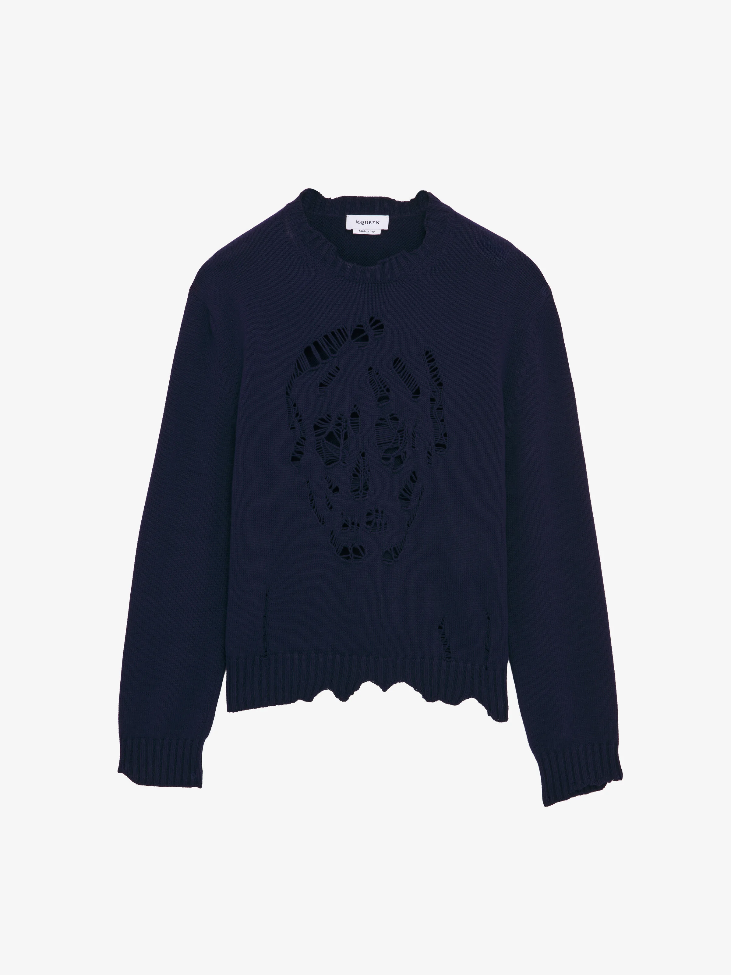 Distressed Skull Jumper - 1