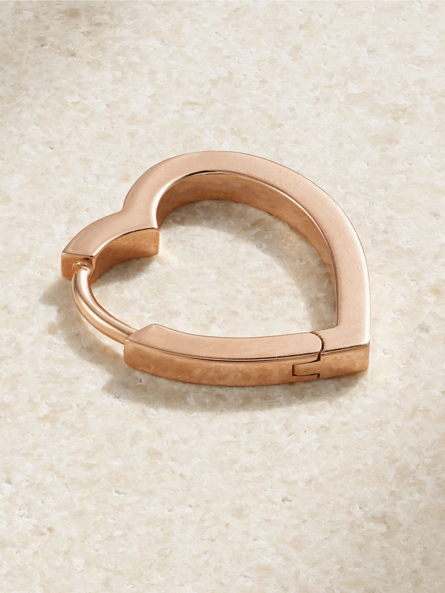 Antifer Heart small 18-karat rose gold diamond single earring Gold - 3