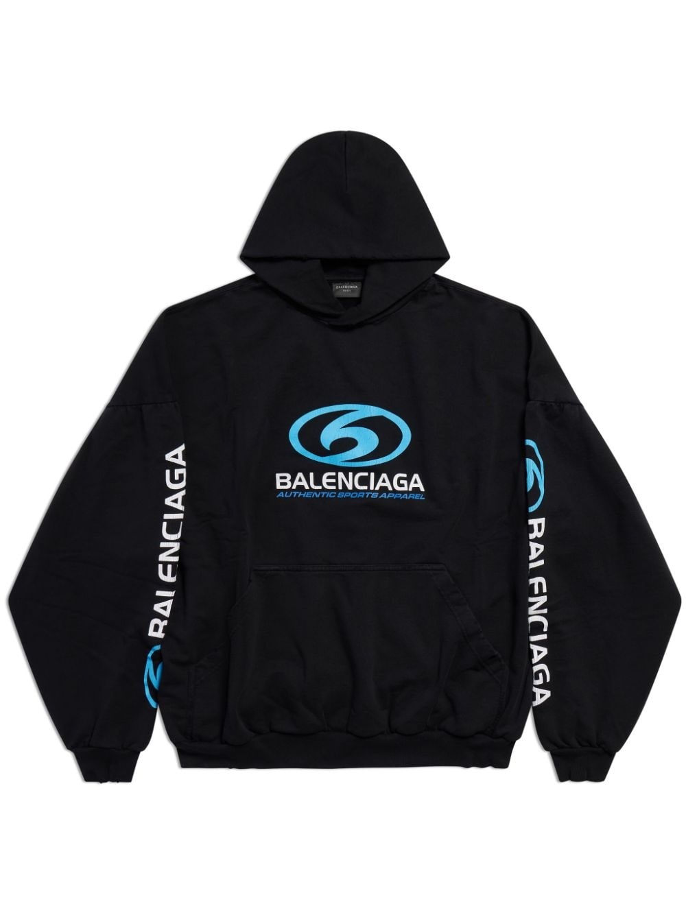 BALENCIAGA Surfer logo-print cotton hoodie | REVERSIBLE