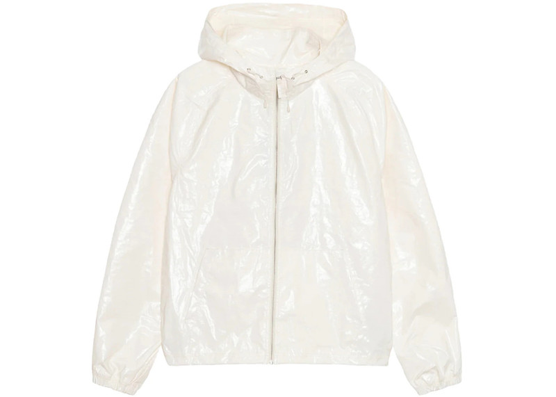 Stussy Beach Shell Coated Ripstop Jacket Bone - 1
