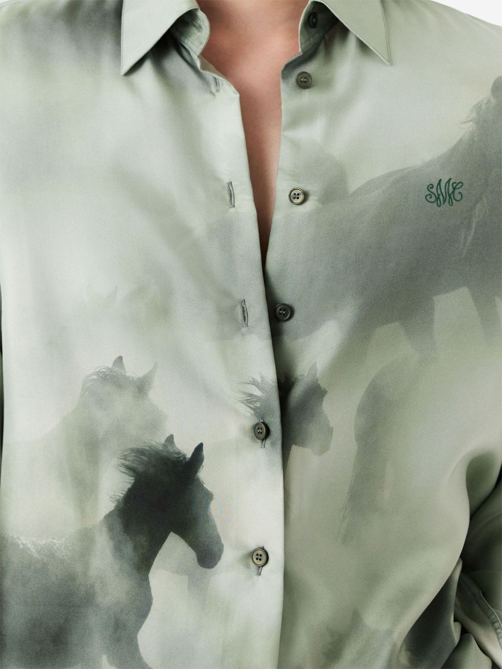horse-print shirt - 6