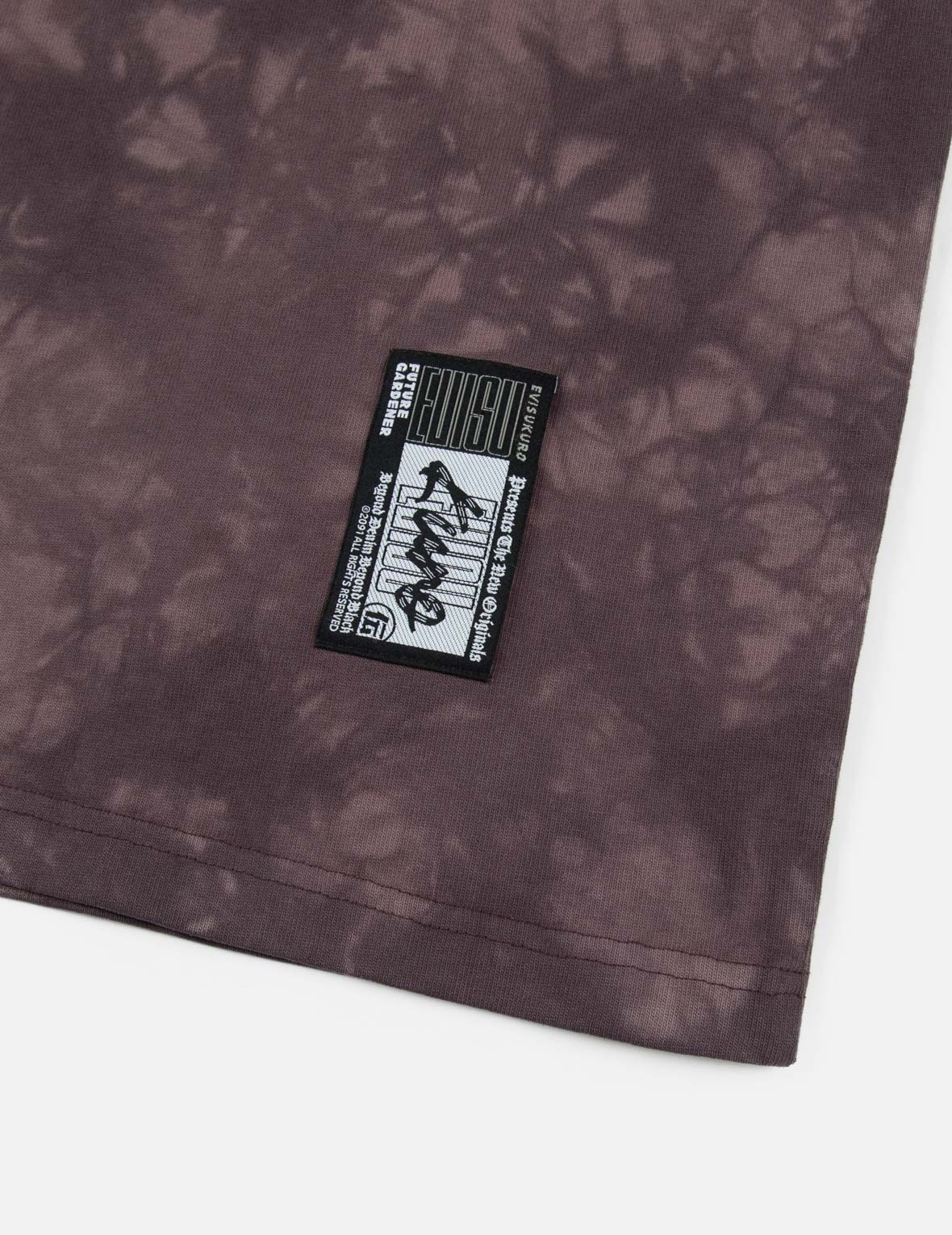 Tie-Dye with Seagull Embroidery Loose Fit T-Shirt - 11