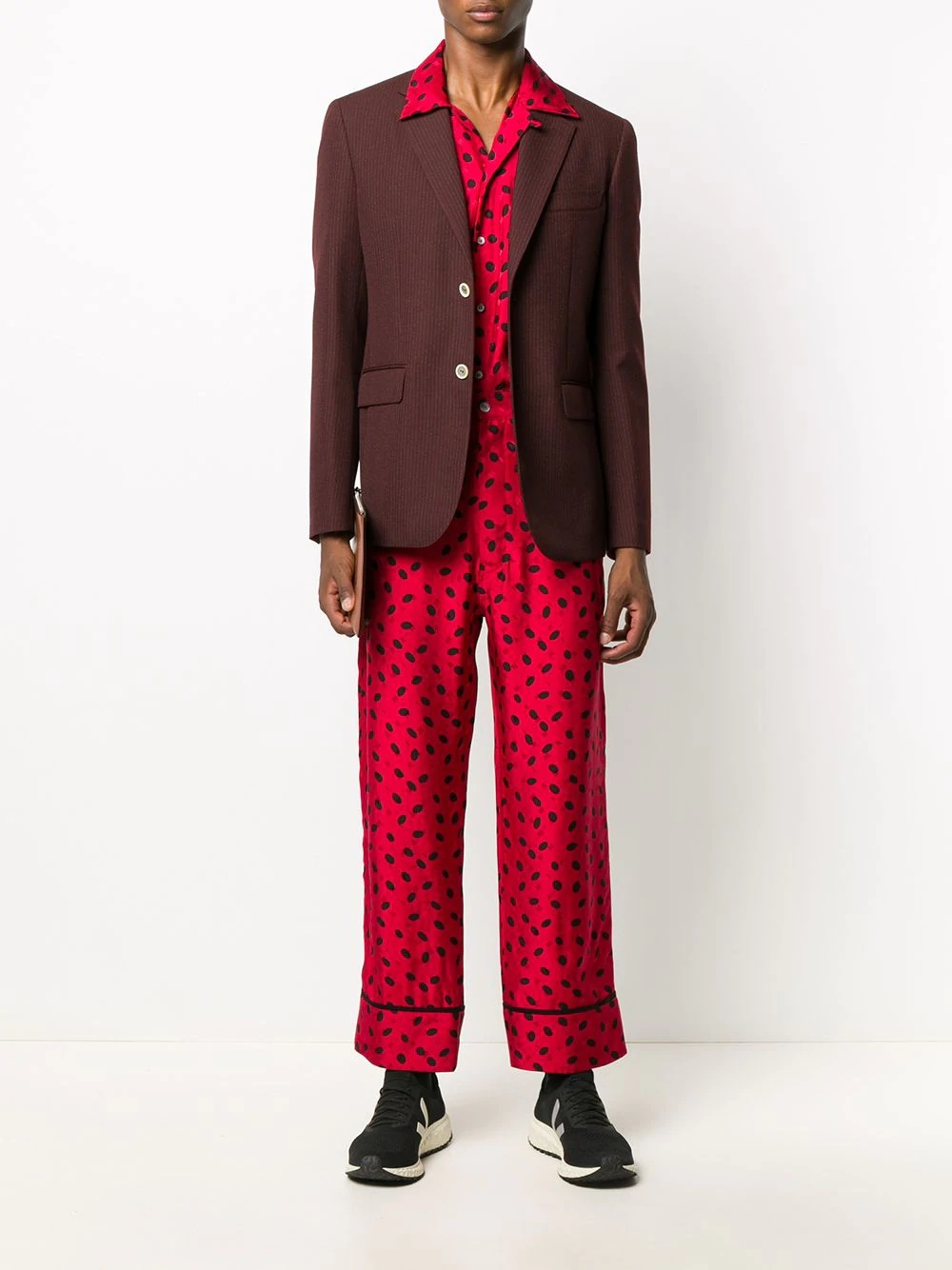 polka dot pattern trousers - 2