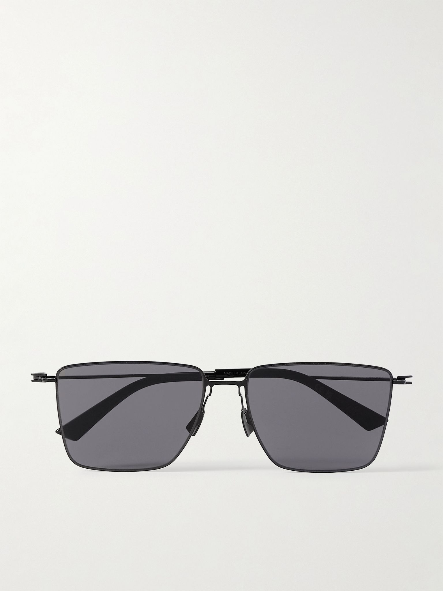 D-Frame Metal Sunglasses Black - 1