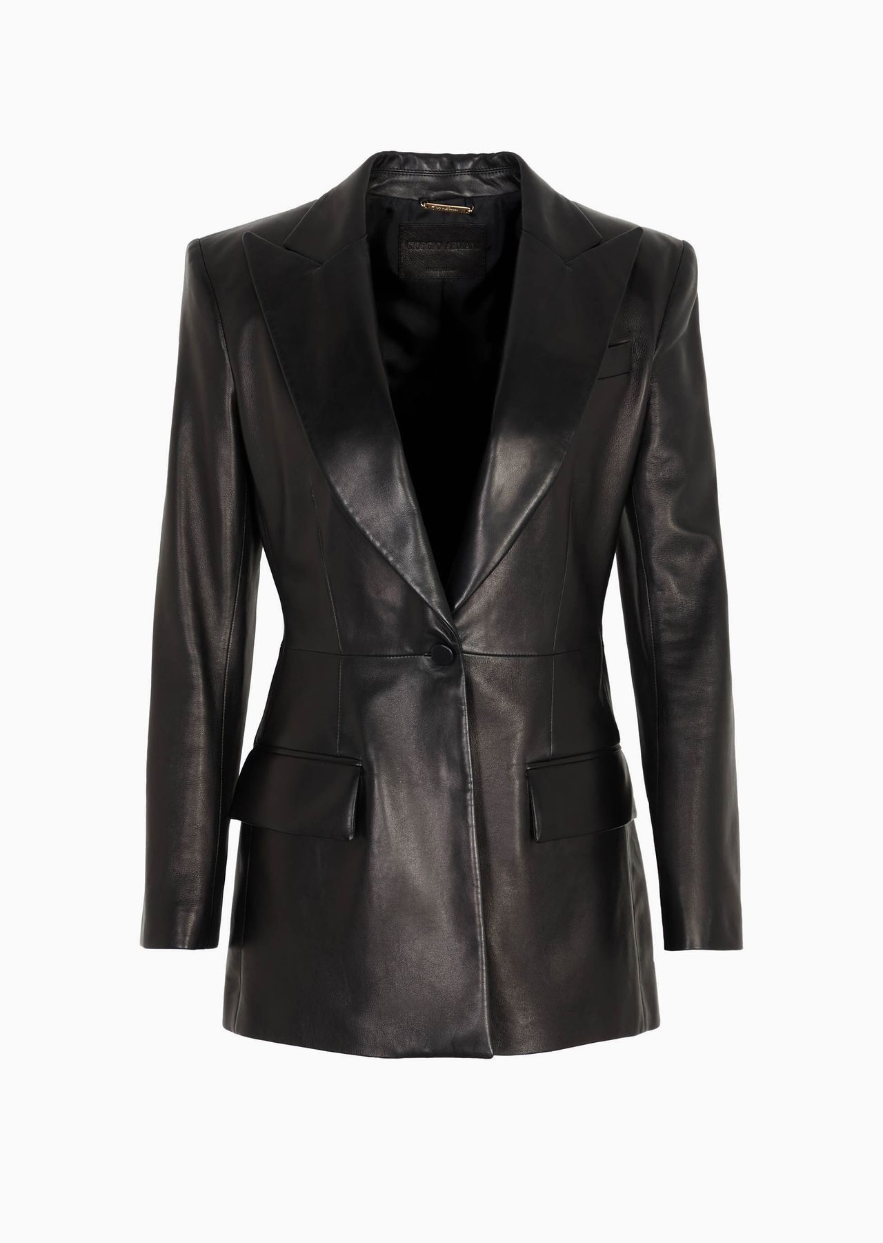Single-breasted, nappa-leather jacket - 1