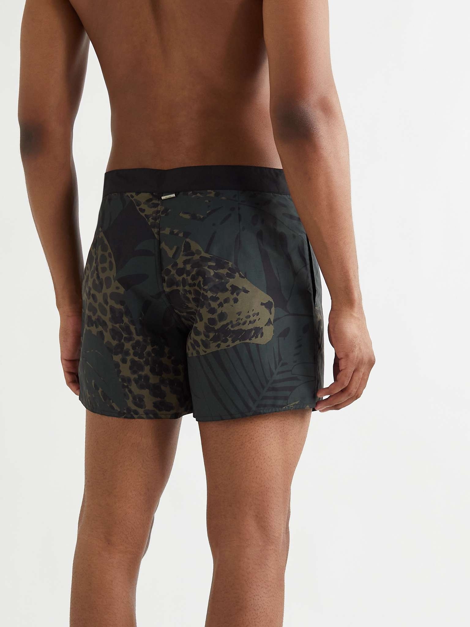 Mid-Length Printed Swim Shorts - 3