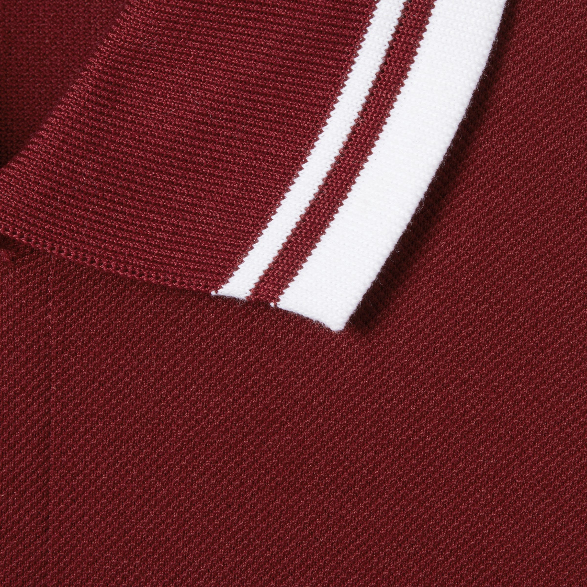 Cotton piquet polo shirt with embroidery - 6