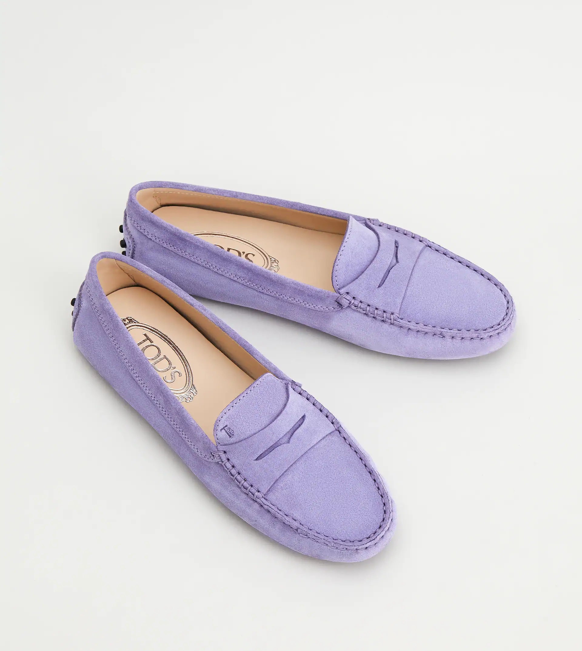 GOMMINO DRIVING SHOES IN SUEDE - VIOLET - 3