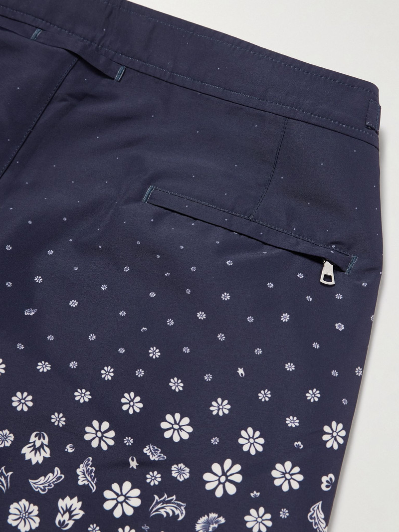 ORLEBAR BROWN Bulldog Plant Straight-Leg Mid-Length Recycled Swim Shorts Navy outlook