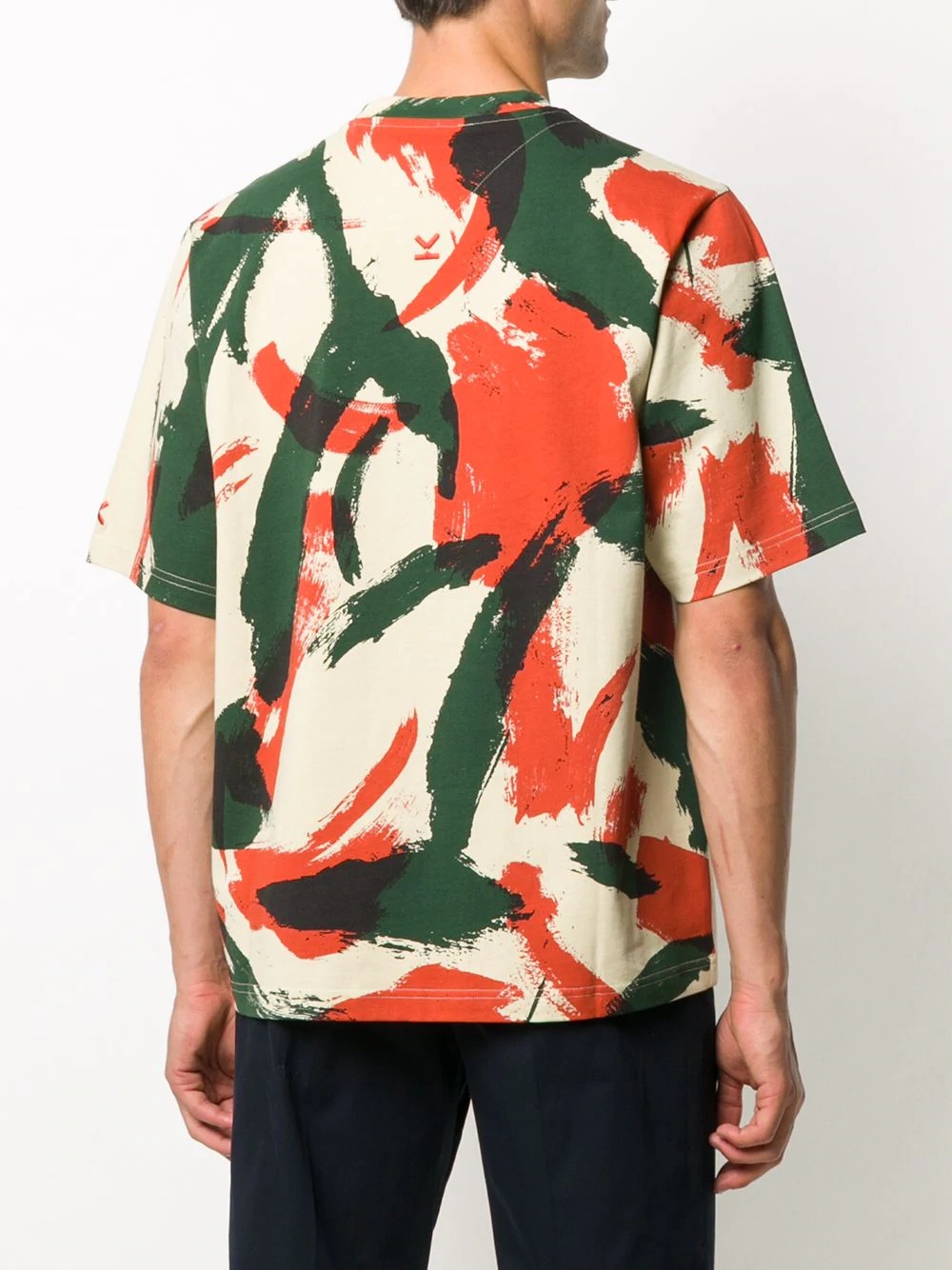 brushstroke-print T-shirt - 4