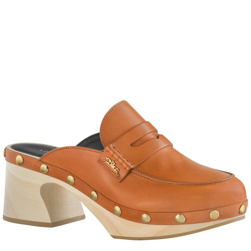 La Cigale Clogs Cognac - Leather 3