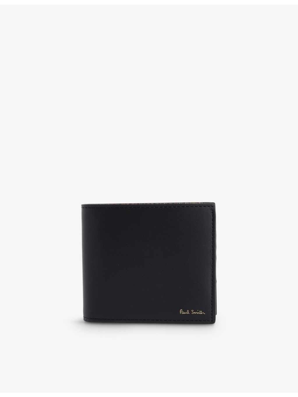 Branded billfold leather wallet - 1