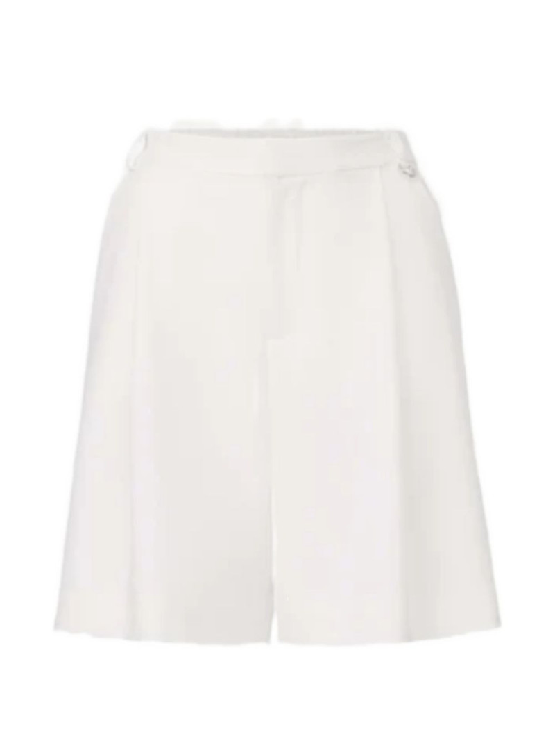 belt-loops pleated shorts 4