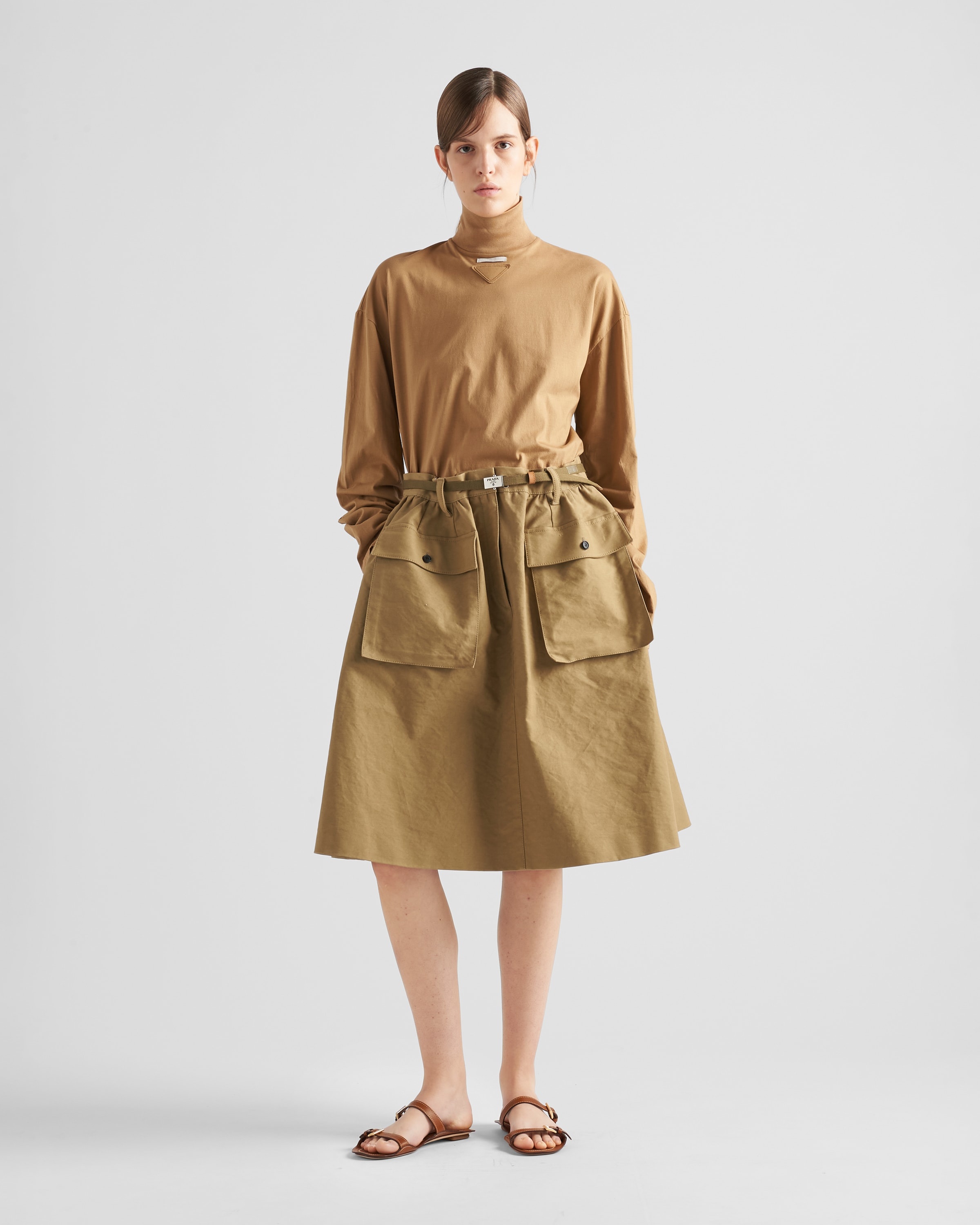 Jersey turtleneck T-shirt - 2