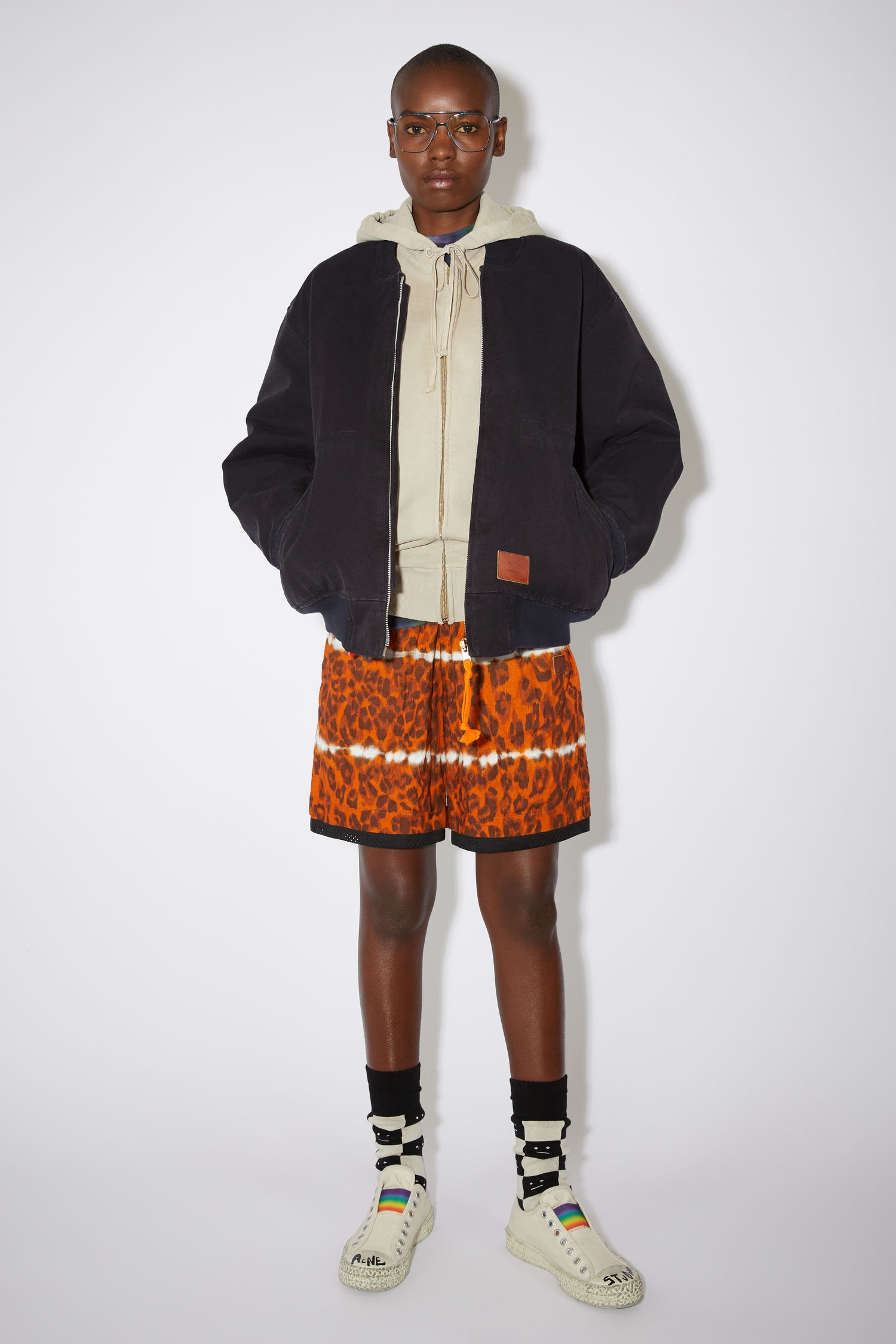 Cotton bomber jacket - Black - 2