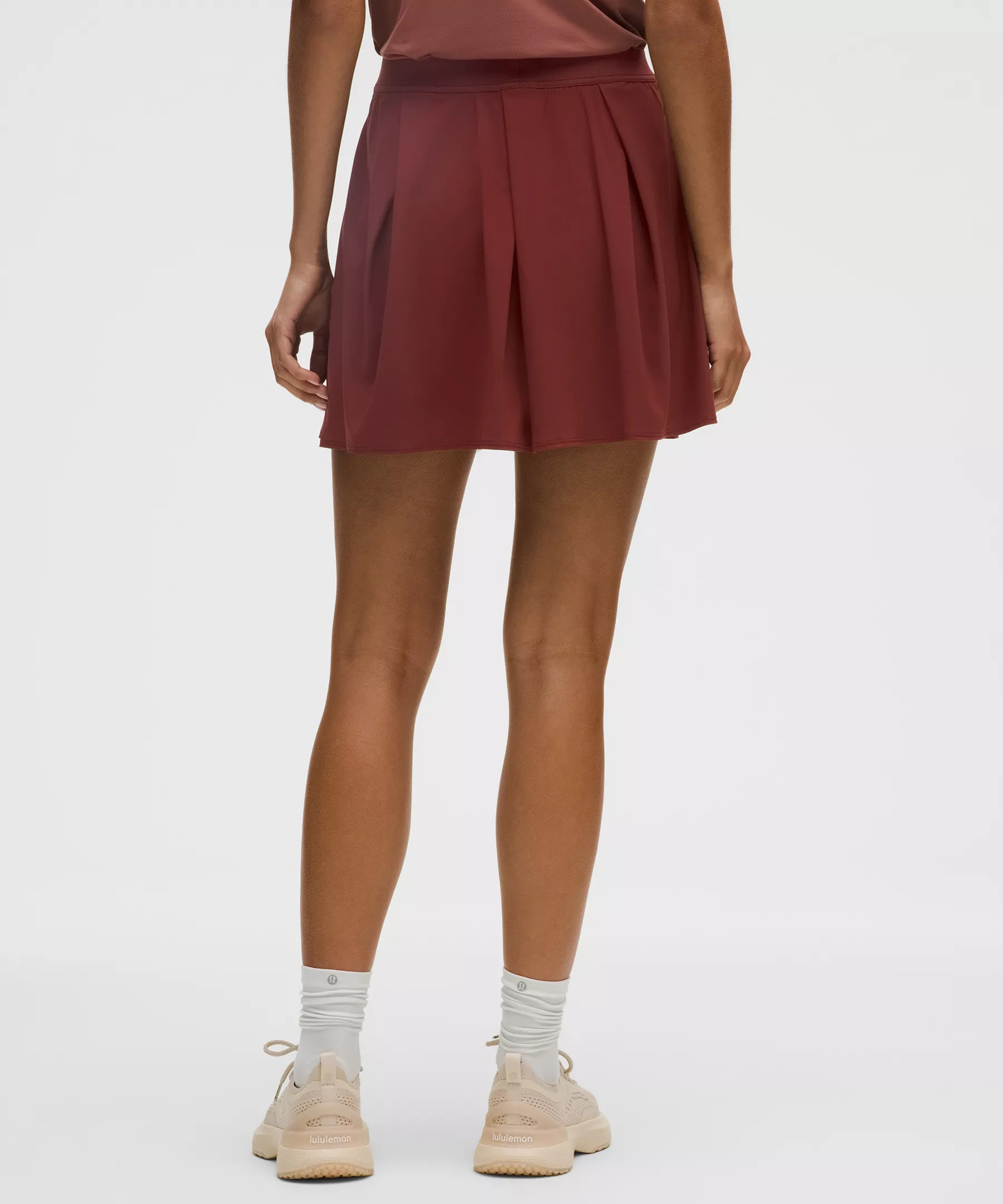 Angled-Pleat High-Rise Tennis Skirt - 3