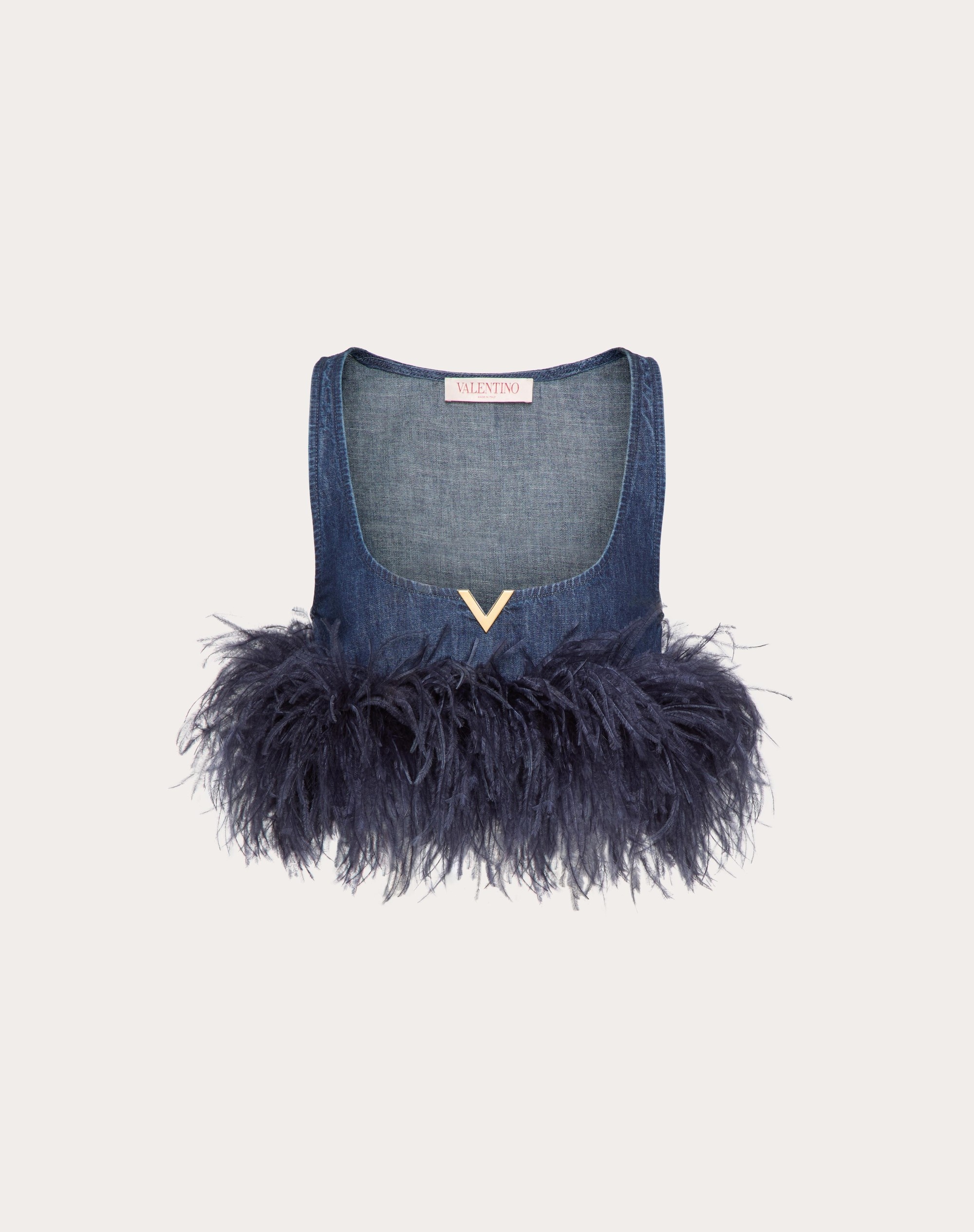 CHAMBRAY DENIM TOP - 1