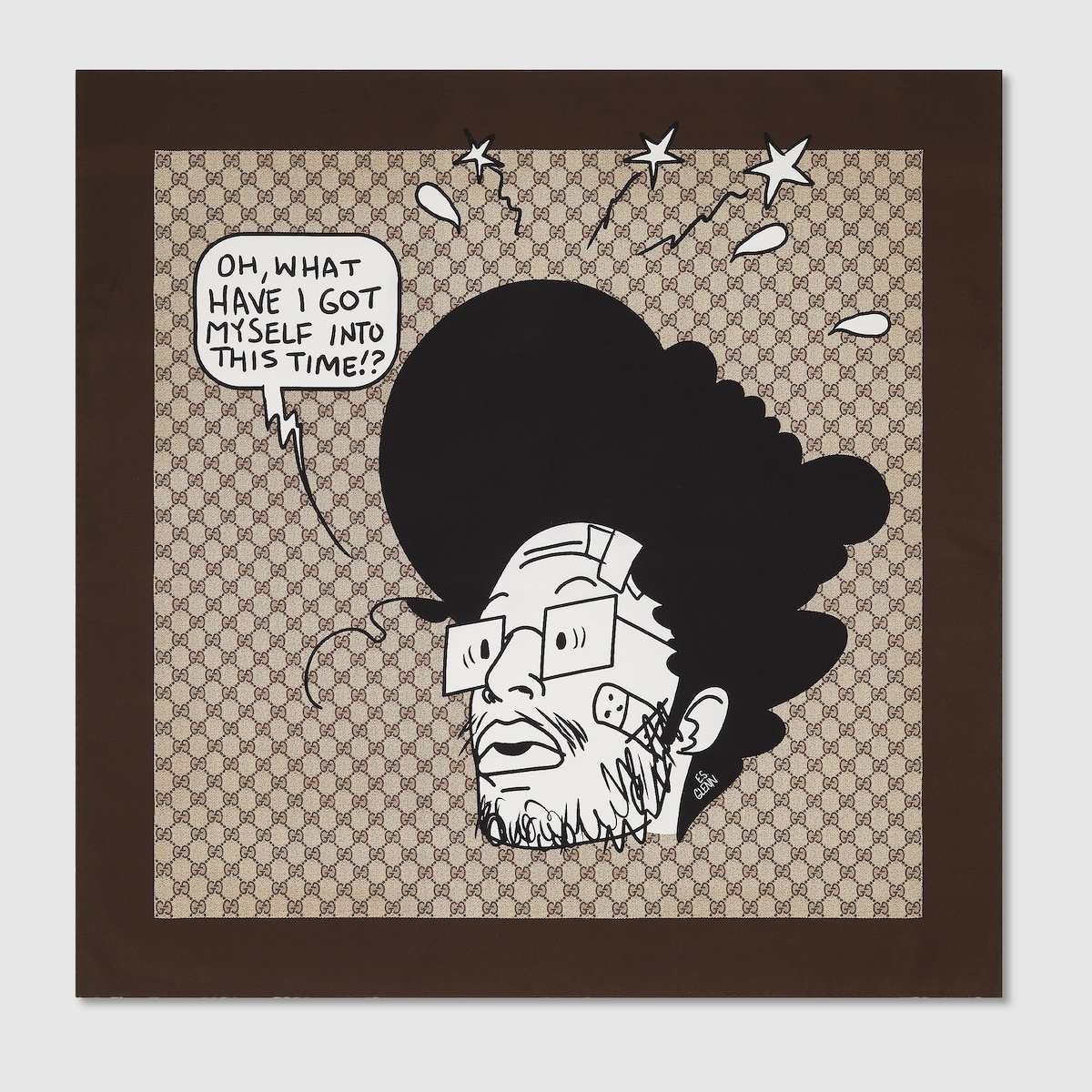 90 x 90 project printed silk carré - 1