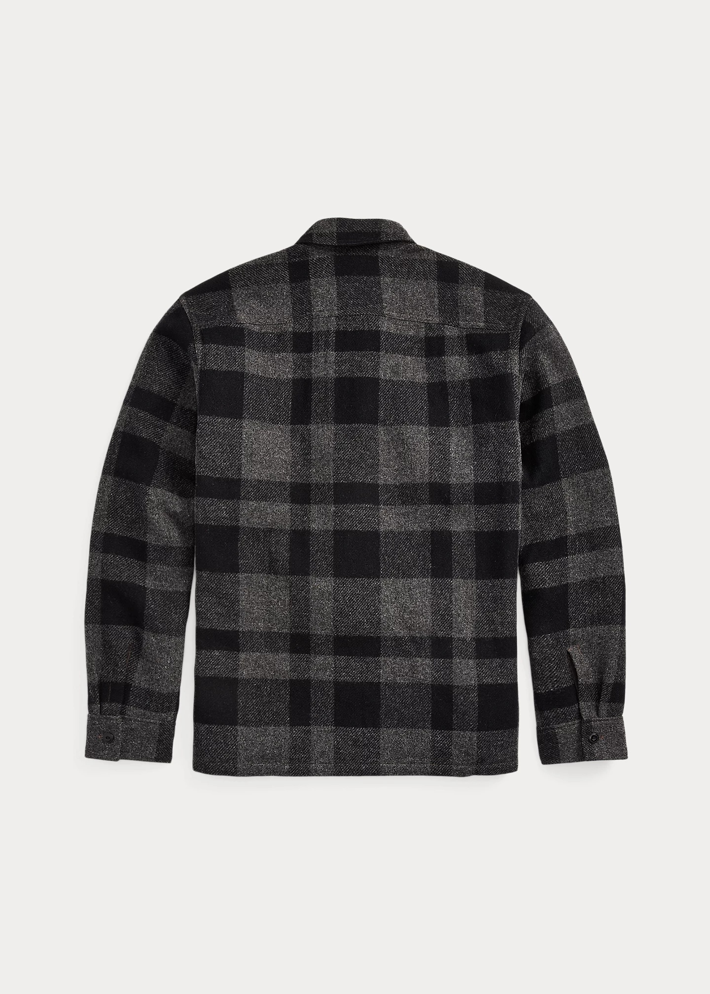 Plaid Wool Twill Utility Overshirt - 2