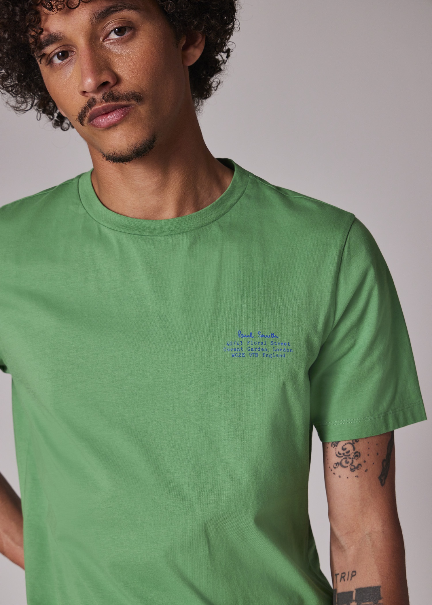 Green Signature Logo Print T-Shirt - 6