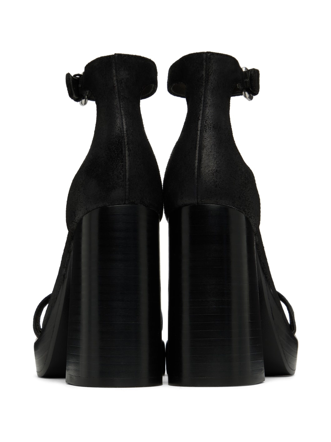 Black Matrix Heeled Sandals - 2