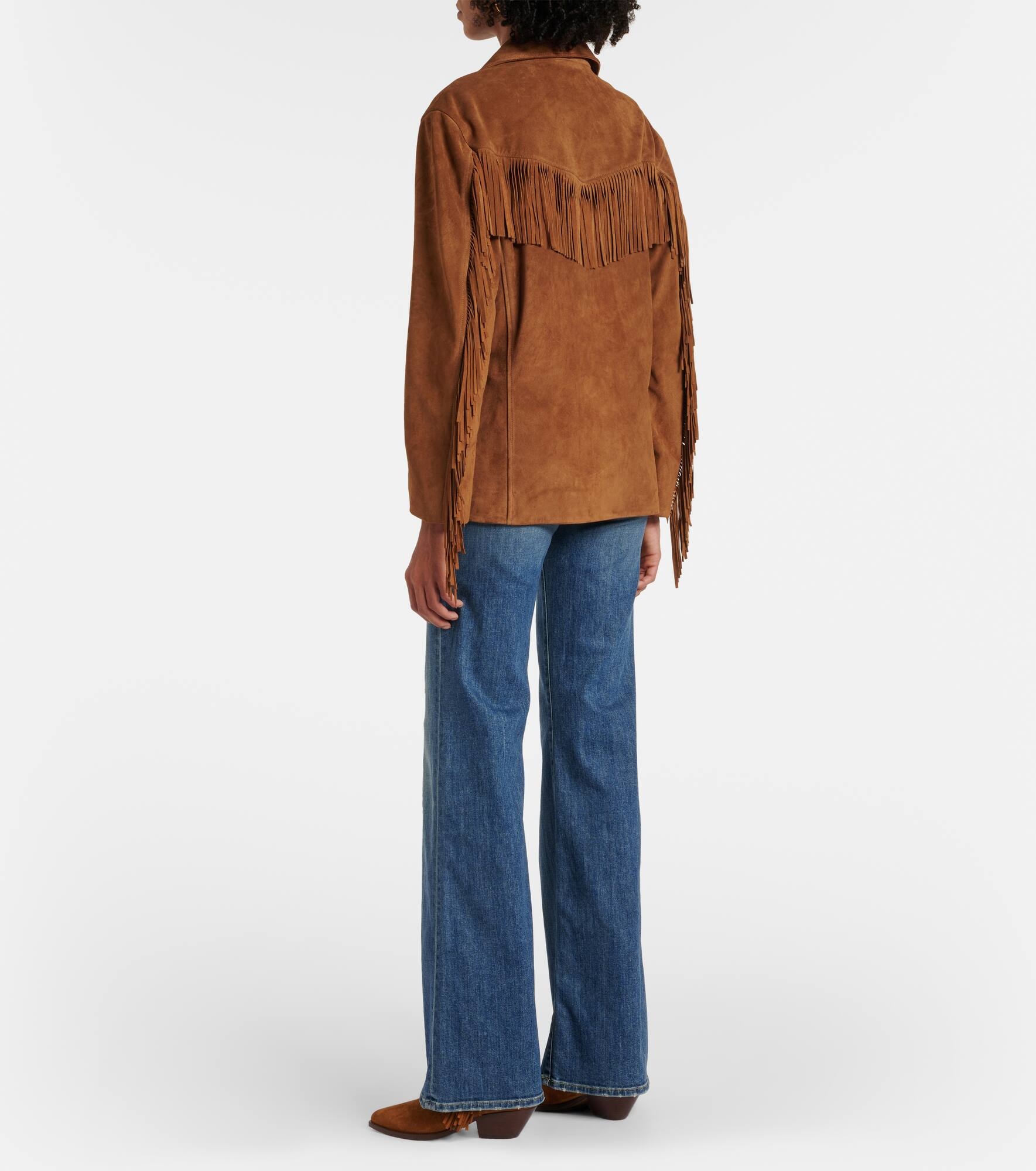 Maelle fringed suede jacket - 3