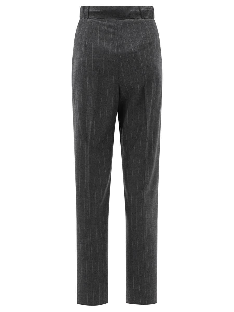 Max Mara Cashmere Pinstriped Trousers - 2