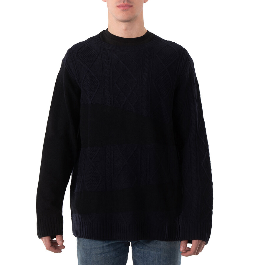 Yohji Yamamoto Round Neck With Design Switching, Brand Size 3 (Large) - 1
