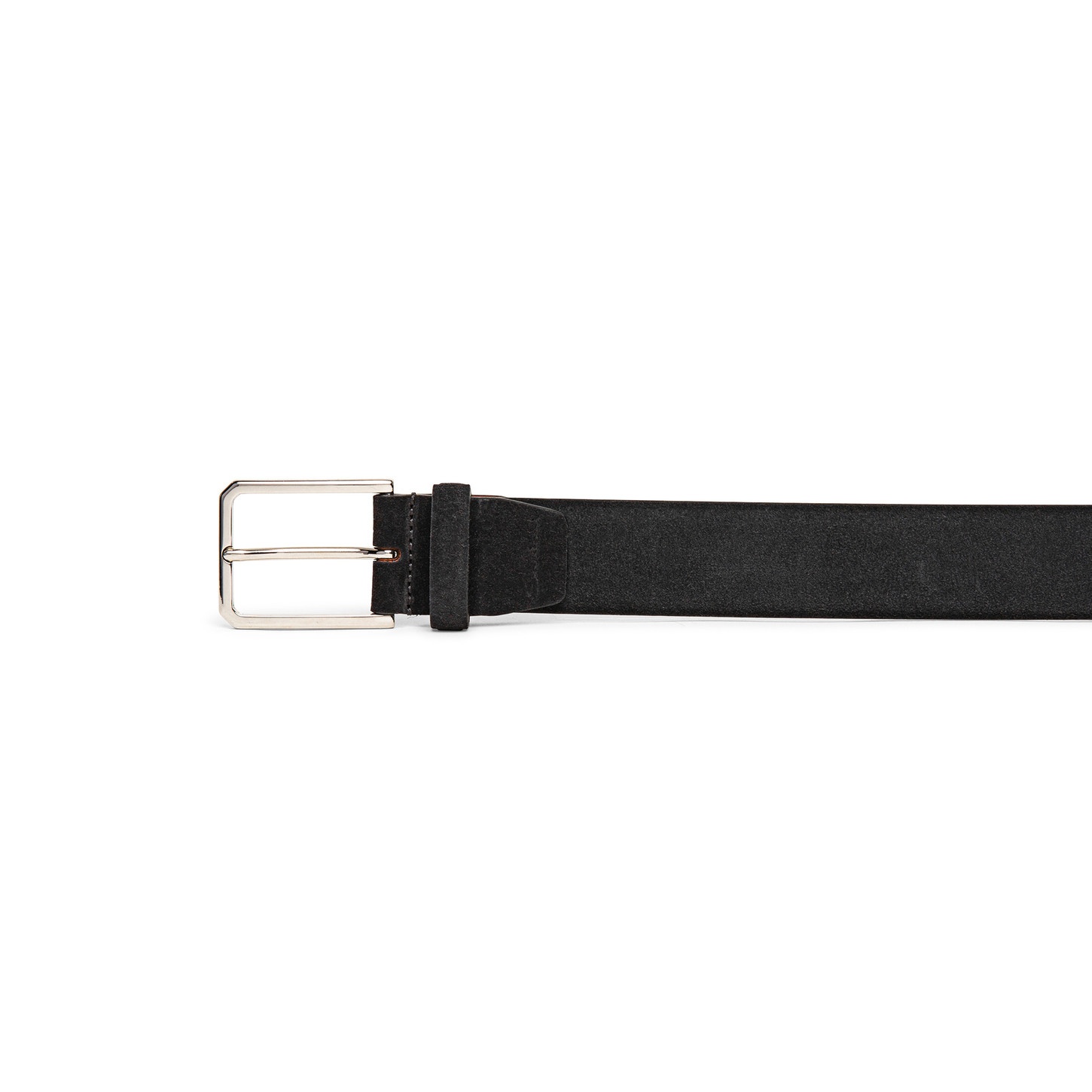 Men’s grey suede adjustable belt - 4
