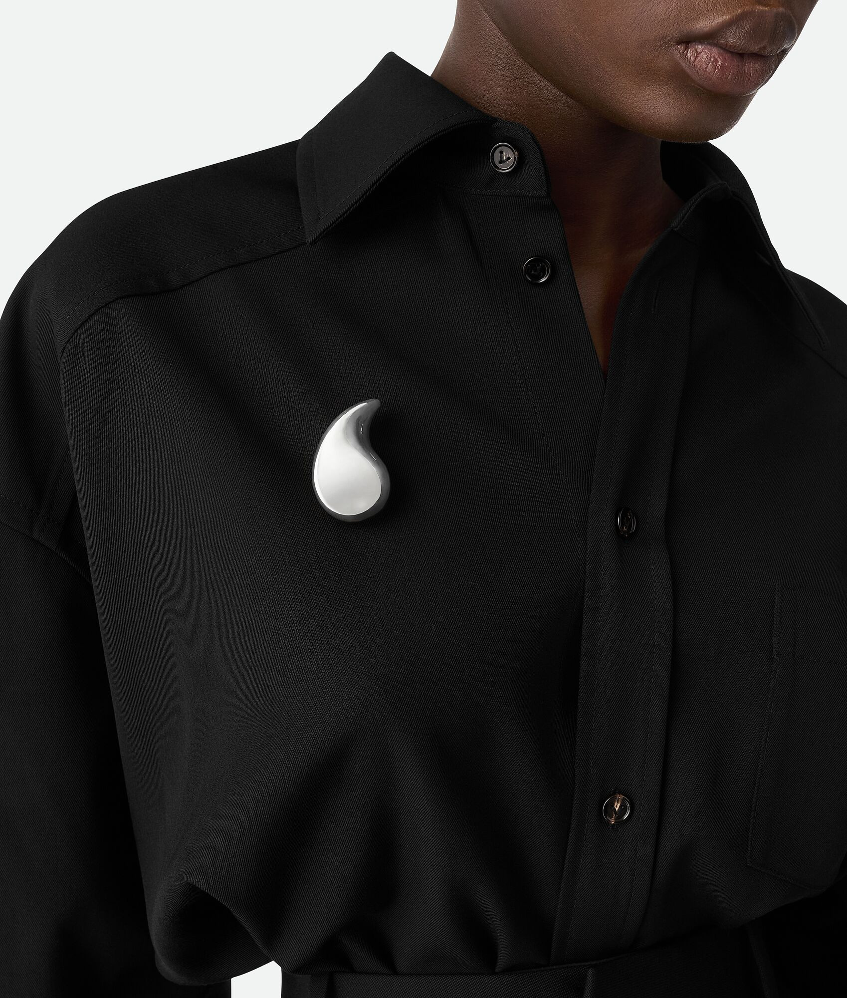 Large Drop Brooch - 2