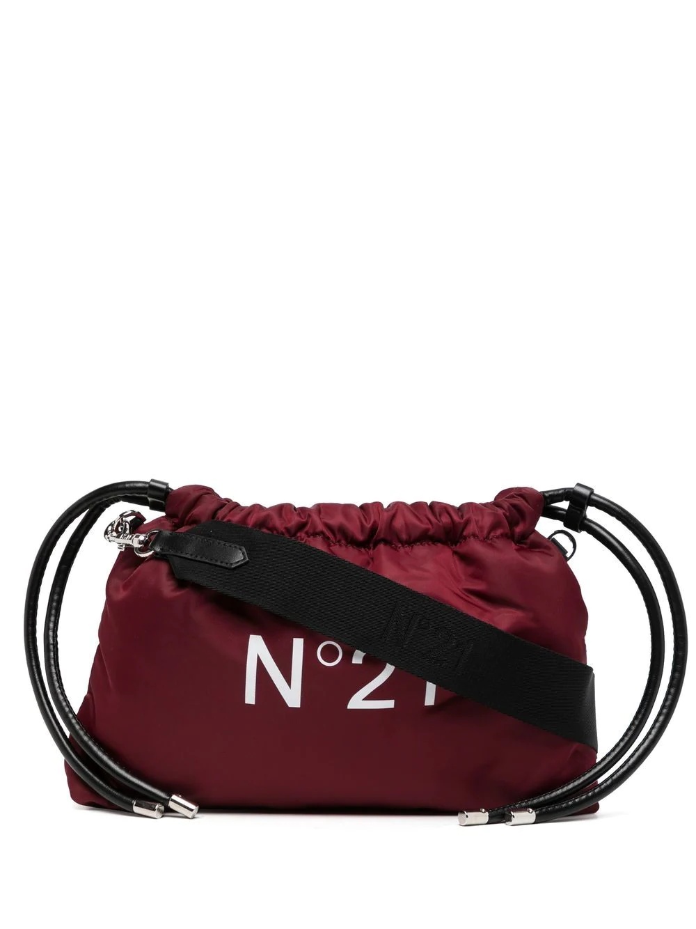 logo-print drawstring crossbody bag - 1