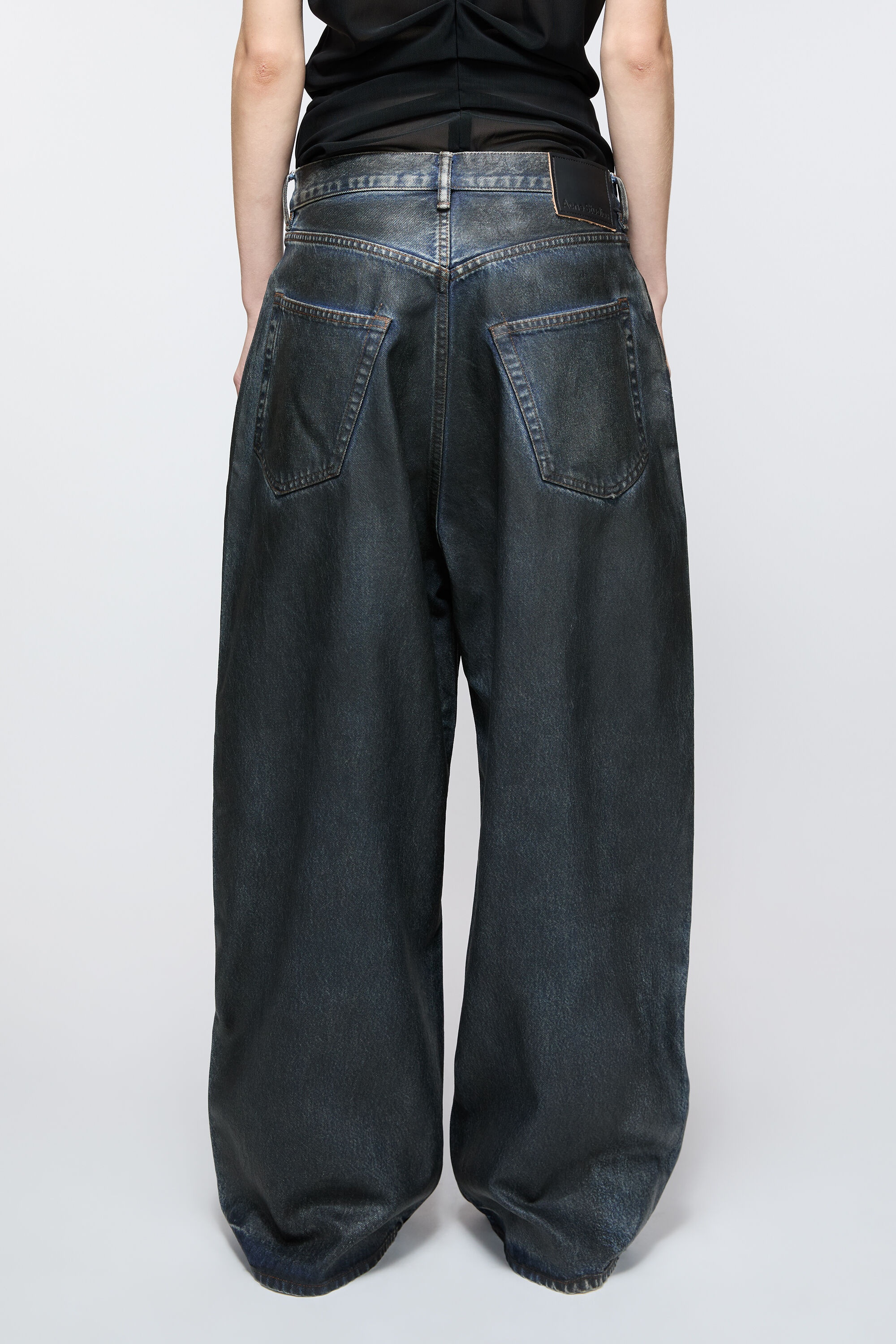 パンツ Acne Studios Super Baggy Fit 2023F black Acne Studios - 2023F Super Baggy Fit Jeans in Black
