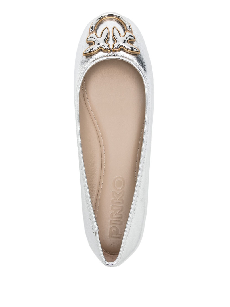 PINKO Love Birds-motif Ballet Flats outlook