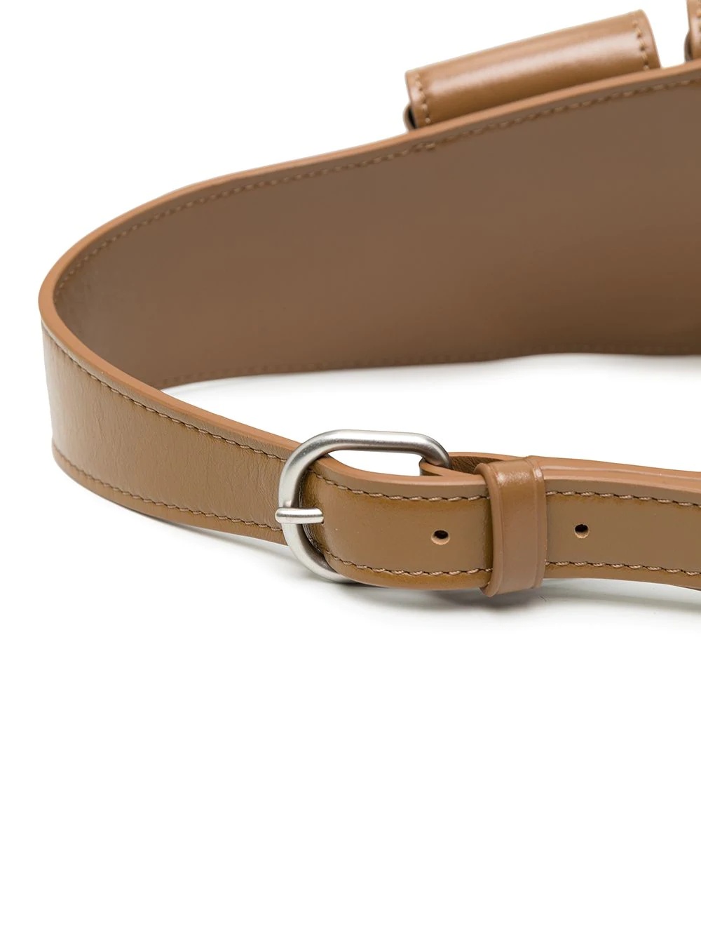 multi-pocket leather belt - 2