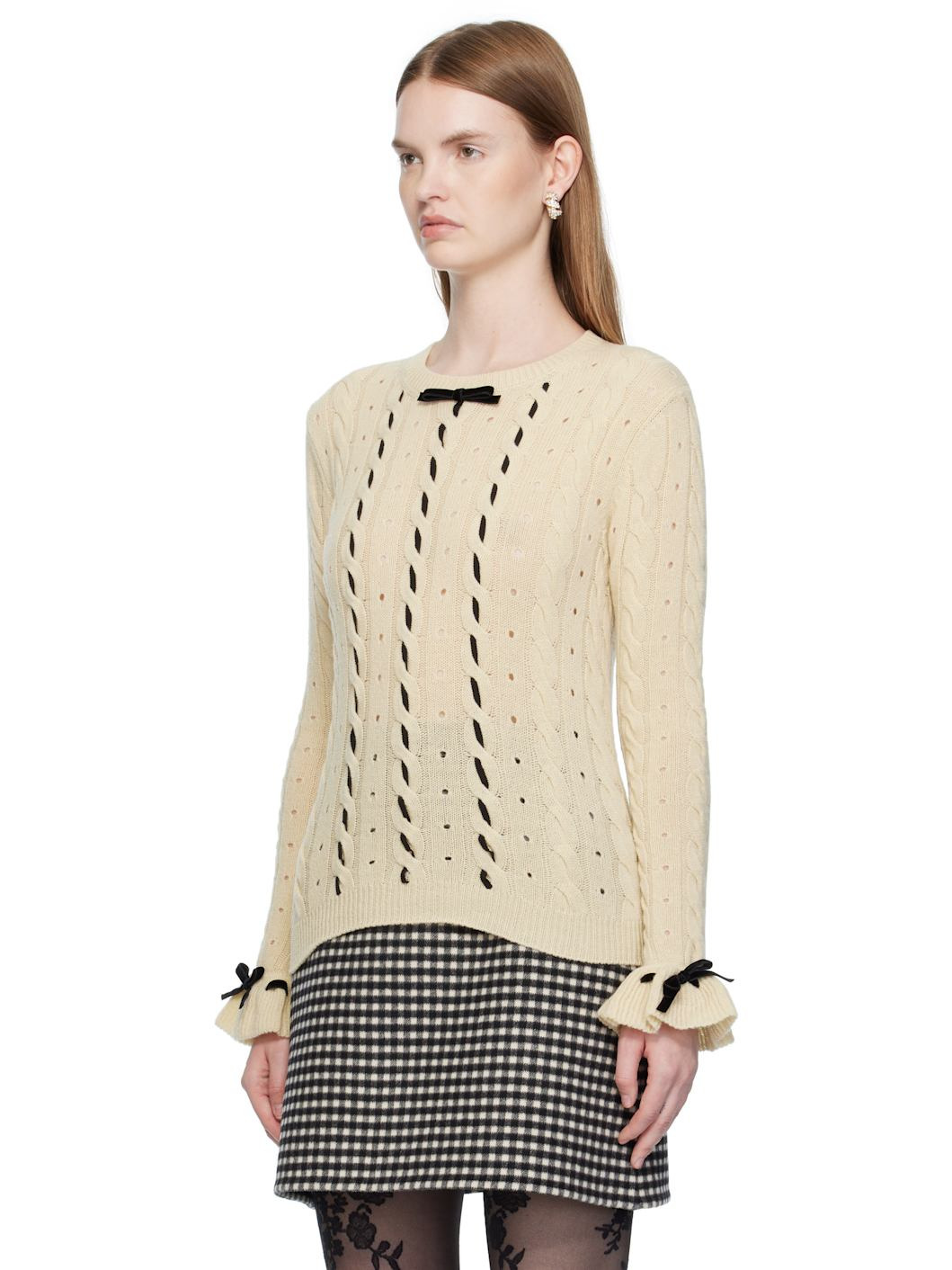 Off-White Virgin Wool Sweater - 4