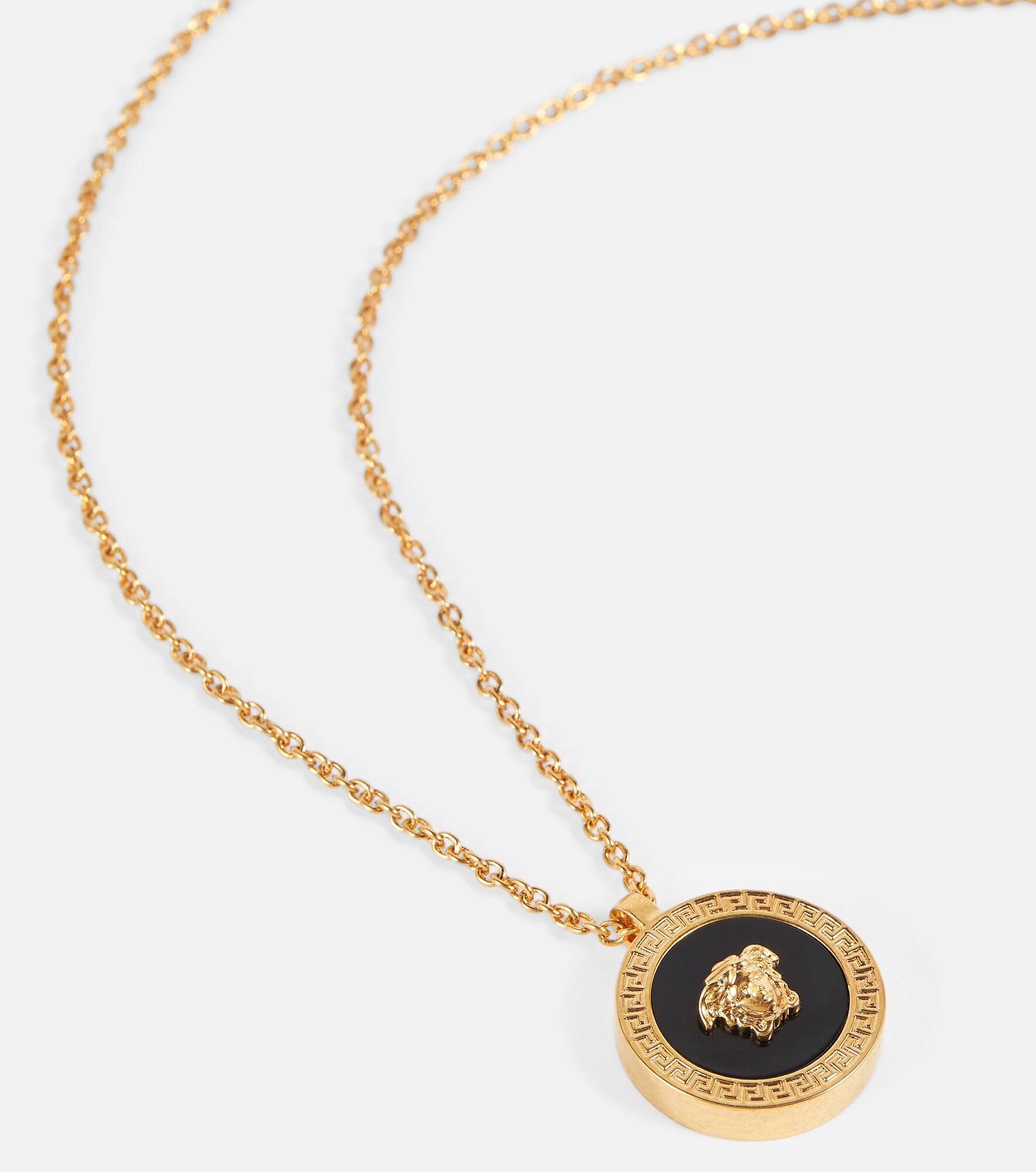 Medusa enamel pendant necklace - 4
