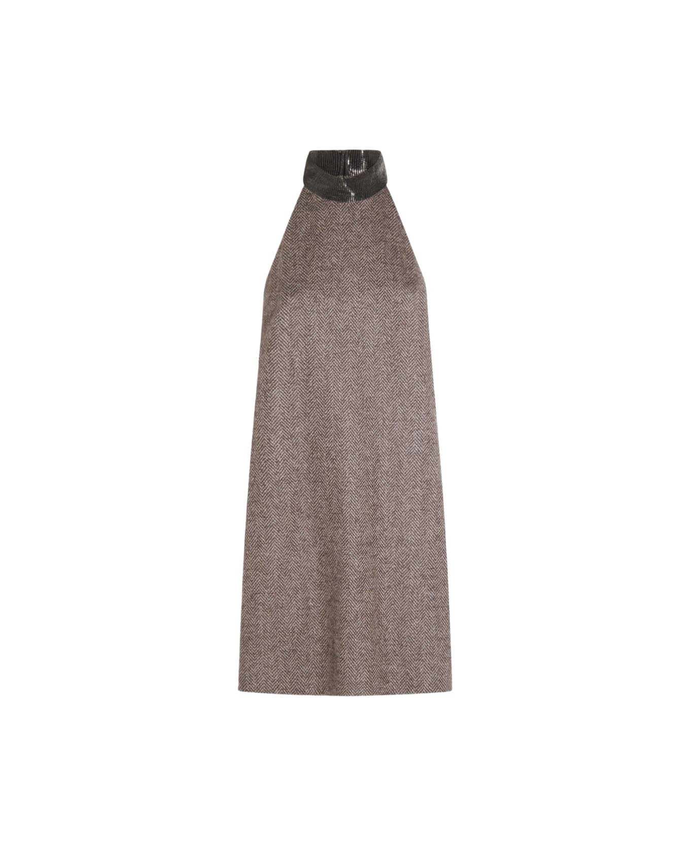 Brown Wool Dress - 1