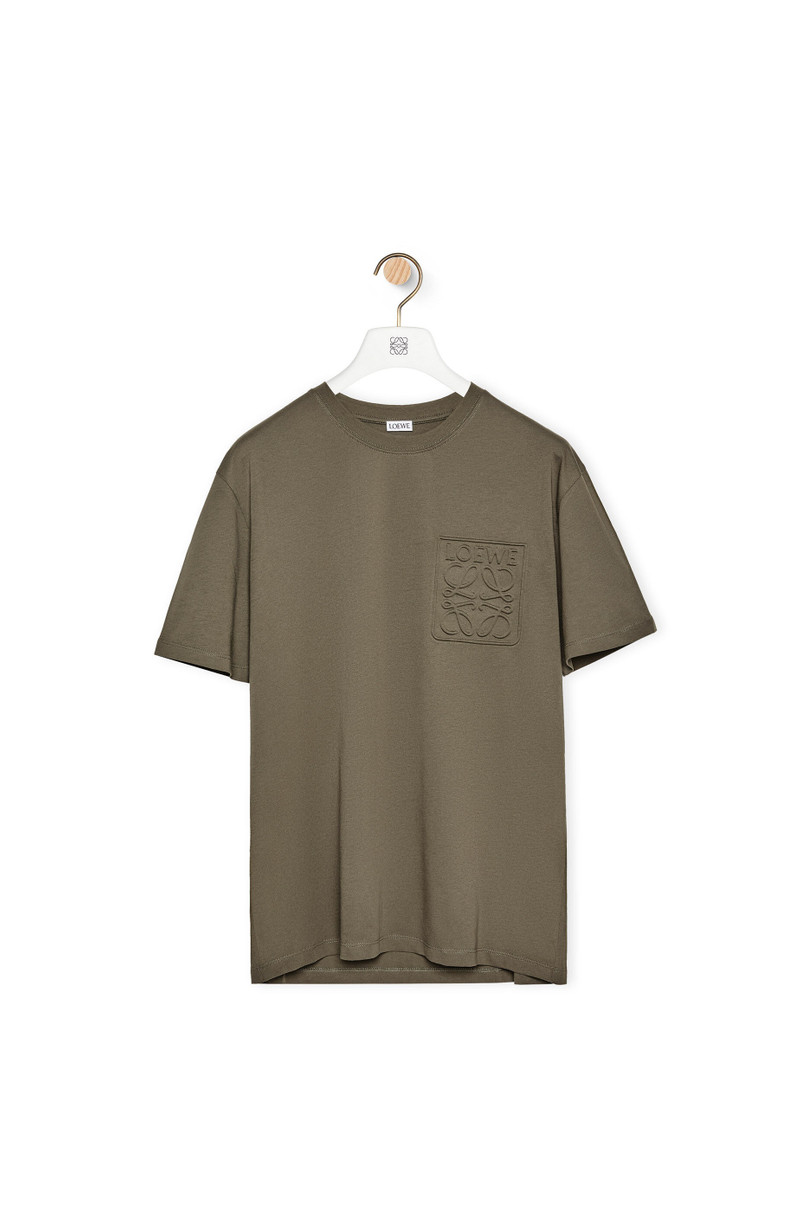 Debossed Anagram T-shirt in cotton - 1
